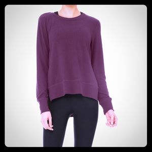 Alo Yoga Glimpse Long-sleeve Top -Plum
